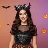 Милая Halloween-ободок для волос Плюшевый ободок-паутина Модный party-обруч для волос Аксессуары для волос