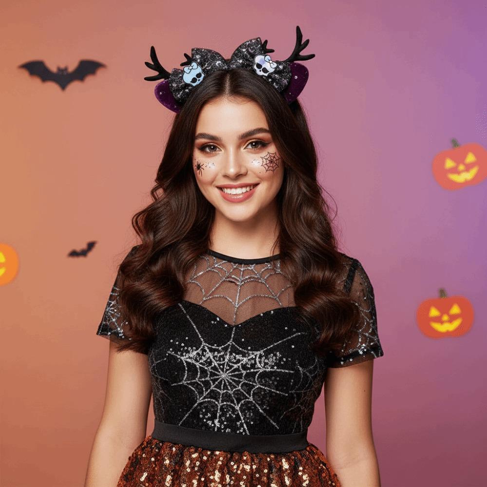 Милая Halloween-ободок для волос Плюшевый ободок-паутина Модный party-обруч для волос Аксессуары для волос