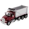 DIECAST MASTERS Peterbilt 567 SF OX Stampede Dump Truck с кабиной цвета «красный металлик»