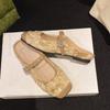 Flat heel bag head Mary Jane cool slippers women's new sequined Buling temperament sandals with skirt half slippers