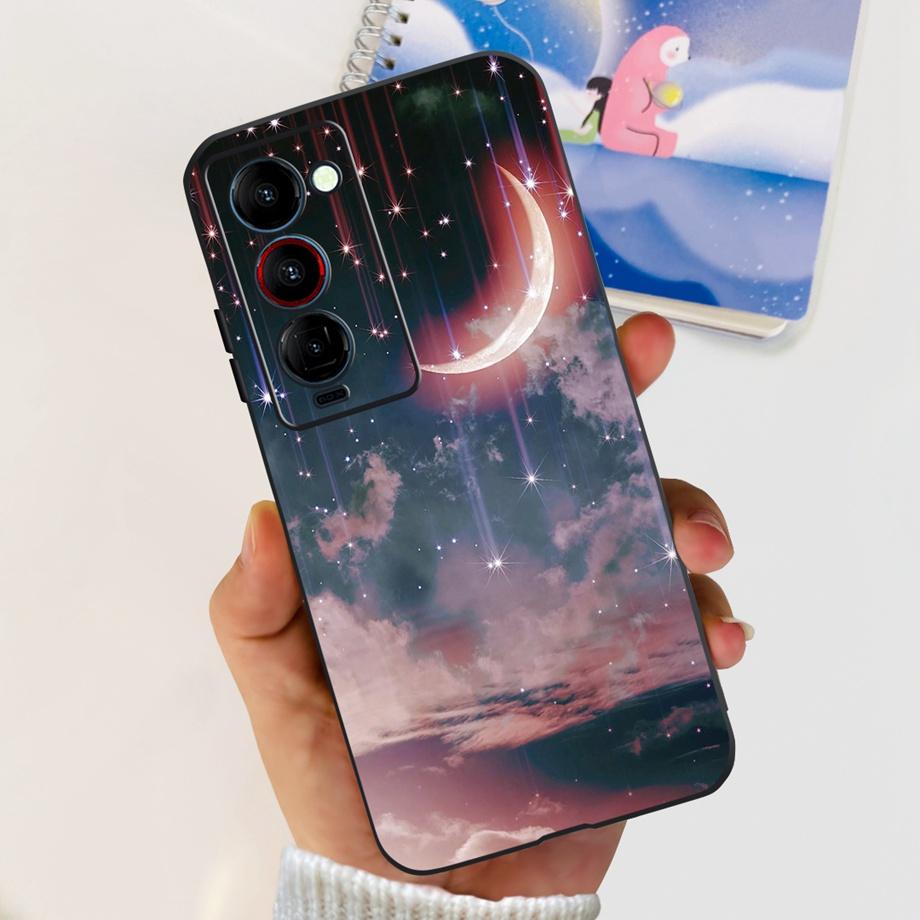 For Tecno Camon 18 P 18 Premier Camon18 Phone Case Capa Soft Liquid Silicone Bumper Etui Animals Flower Printed Funda Camon18