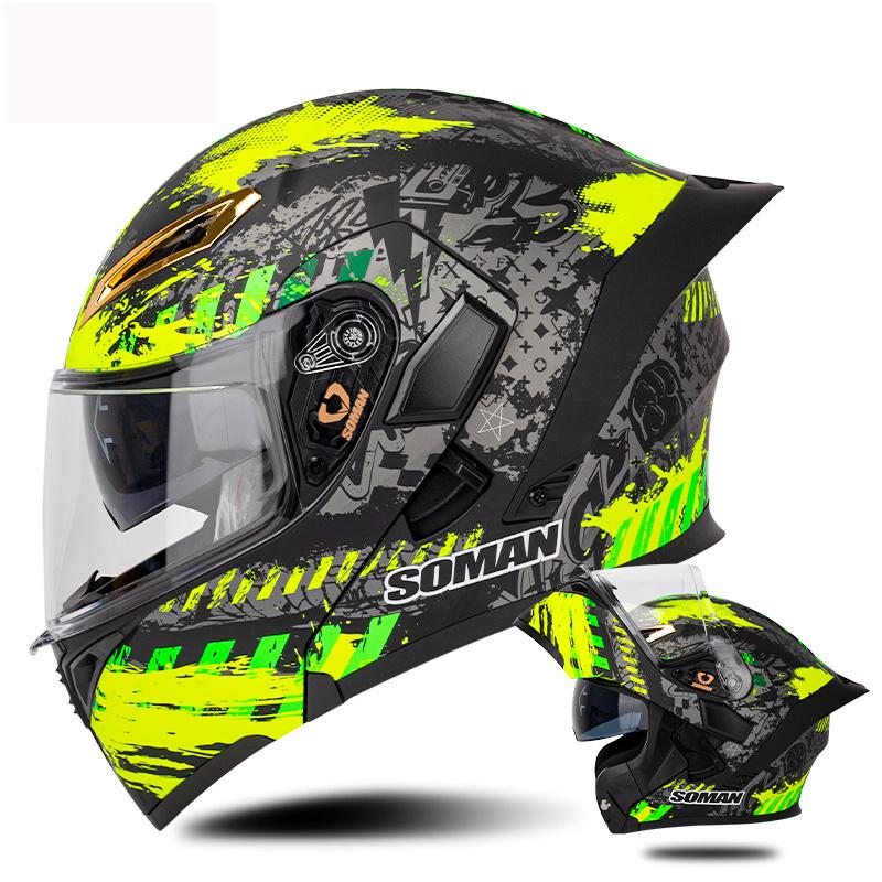 Full Face Helmet Motorcycle Helmets Modular Personality Off Road Changeable Moto Helmets