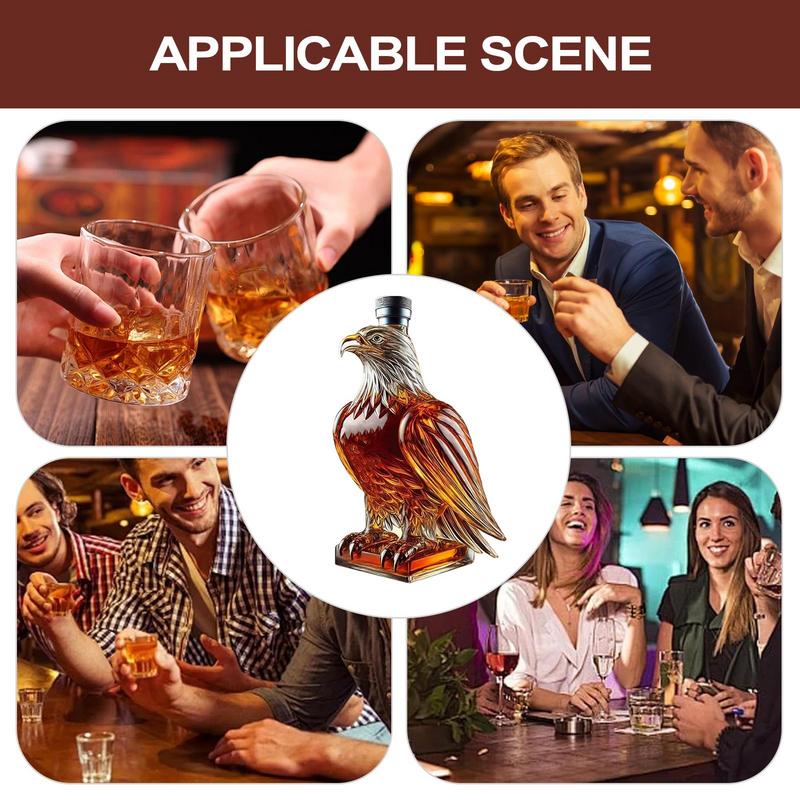 Бутылка виски Виски Орел Стеклянный Декантер Коллекционный Оригинальный Контейнер Для Дегустации Пива Домашний Декор Свадьба День Отца