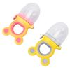 2pcs Baby Food Fruit Feeder Pacifier Cute Safe Self Feeding Nipple Teething Toy for Infant Toddler