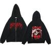 Anime Berserk Guts Hoodie Streetwear Skull Knight Zipper Hoodies Fleece Harajuku Casual Coats Oversized Sweatshirts Y2K Clothes