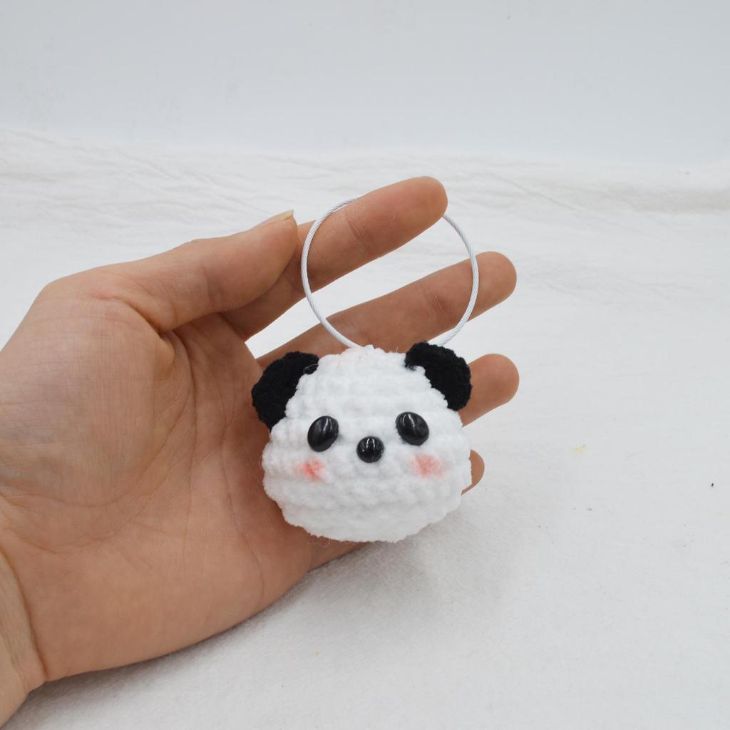 Брелок-подвеска в виде головы панды - Подарок ручной работы для мамы или друга