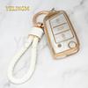Чехол-накладка из ТПУ для ключа-брелока автомобиля, полная защита для VW Volkswagen Golf 7 MK7 Tiguan MK2 для SEAT Ateca Leon FR 2 Ibiza для Skoda Octavia