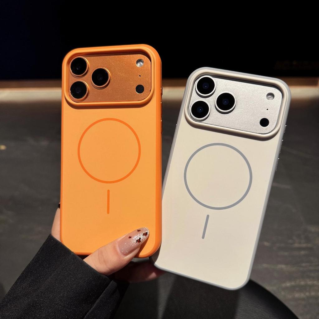 Color-Block Magnetic Phone Case for iPhone 17 Pro Max, Drop-Proof and Protective for iPhone 14-16.