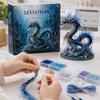 3D Бисером Морское Существо DIY Набор для Творчества Мифический Морской Левиафан Вышивка Бисером Модель Животного для Рукодельных Проектов Подарок
