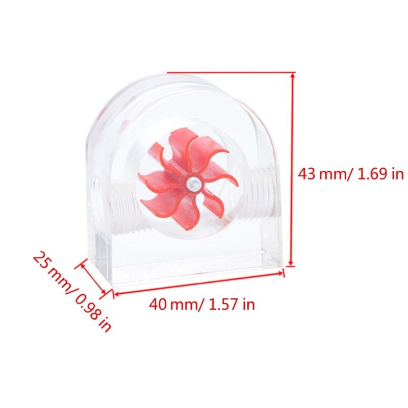 Water Flow Meter PM2A Computer Water-Cooled Semicircular Flow Meter Light And Thin Impeller