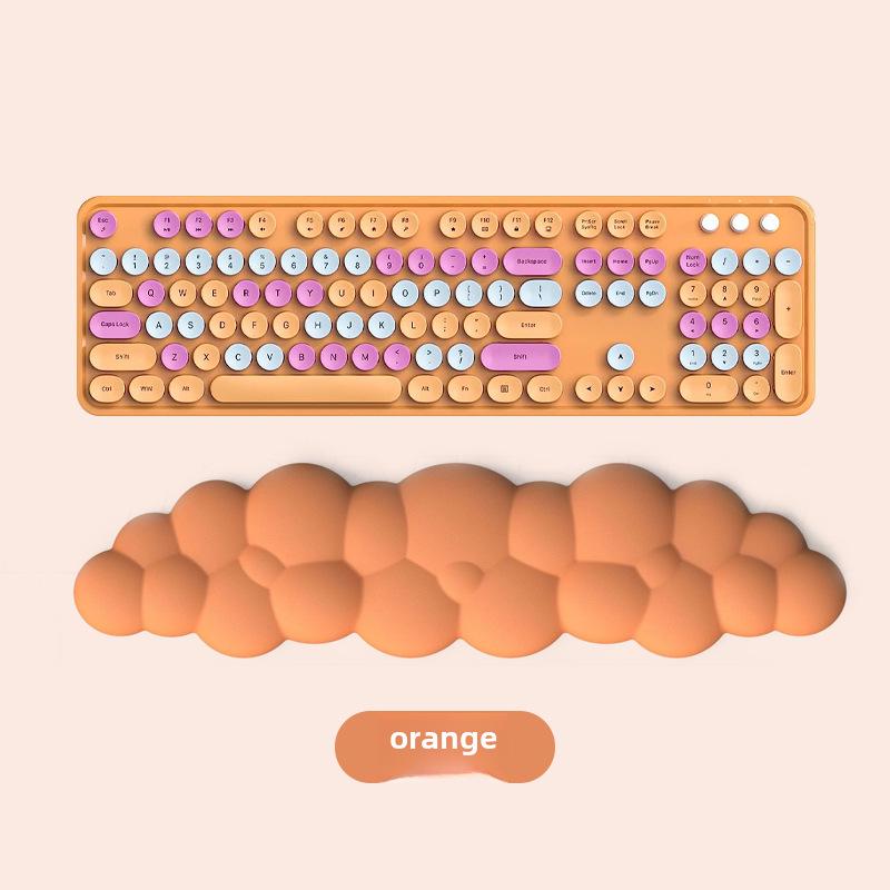 Горячая Распродажа Однотонная Цветная Пеноматериала с Эффектом Памяти Клавиатура Поддержка Запястья Для Набора Настольных Текстов
