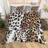 Black leopard print duvet cover set popular suitable for boys and girls bedroom