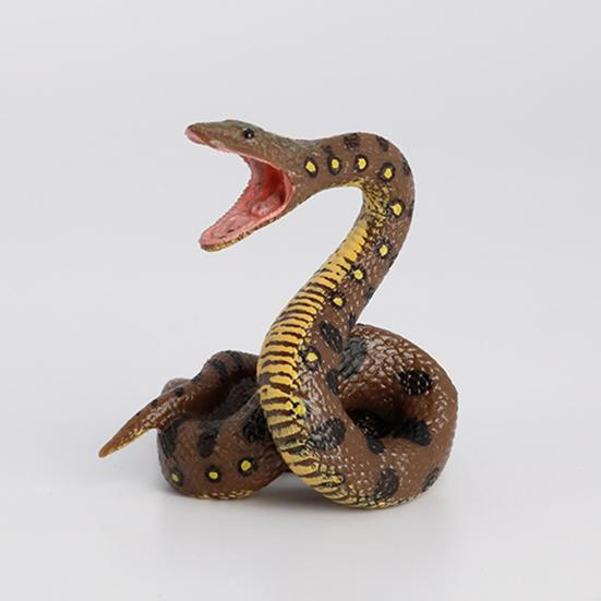 Модель Python Реалистичная Миниатюрная Фигурка ПВХ Твердая Модель Пародия Игрушка Жизнеподобная Фигурка Гигантской Змеи Дикое Пресмыкающееся Животное Модель Подарок на Хэллоуин