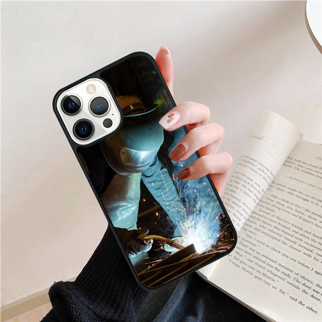 Welder Welding Hot Metal Worker Phone Case Cover For iPhone 17 Air 16 15 14 Plus 11 Pro Max 13 Pro Max 12 Max Coque
