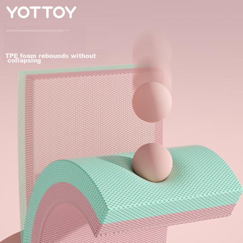 Yottoy Balance Pad, Yoga Mat, Plank Support, Core Training, Yoga Fitness, Quiet Non-Slip, Thickened Soft Foam Kneeling Pad