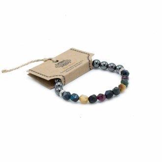 Magnetic Bracelet Rainbow Faceted Gemstone