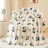 Panda Blanket Cartoon Print Fluffy Blanket for Children Panda Lovers, Flannel Fleece Soft Warm Throw Blanket for Bed Couch Chair