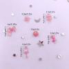 8g Resin Mini Glitter Colorful Magic Wand Jellyfish Rose Art Nail Flat Back Rhinestone Applique DIY Scrapbook Jewellery Decor