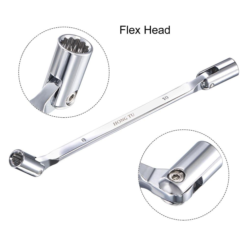 8mm × 10mm 12 Point Flexible Head Socket Wrench Shake Head Multifunctional Socket Wrench Worker