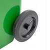 Mirpol Waste Bin 240 Green With Flap On Wheels 1 Pc