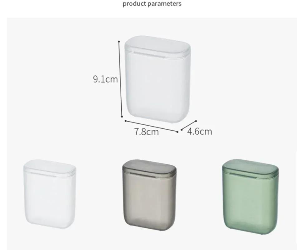 Портативный проводной кабель домашний ящик для хранения дорожных наушников ювелирных изделий монетница ящик для мусора держатель для косметики помады пыленепроницаемый