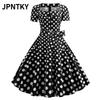 JPNTKY Модные летние весенние повседневные платья с коротким рукавом