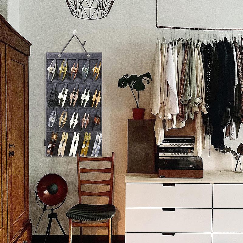 Зажимы для волос, органайзер, большая емкость, держатель для повязки на голову, настенный зажим для волос