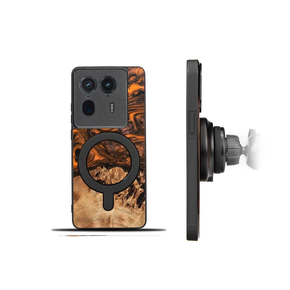 Bewood Unique case for Motorola Edge 50 Ultra - Orange with MagSafe