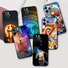 Чехол с изображением аниме для iPhone 14 Plus 7 13 Pro Max 8 SE 11 6s XR 12 Mini XS X 12pro 6 14 Pro Max, бампер, 1 шт., черный мягкий чехол