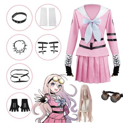 Аниме Danganronpa V3 Miu Iruma костюмы для косплея для женщин и девочек Miu Iruma парик платье униформа костюм одежда на Хэллоуин