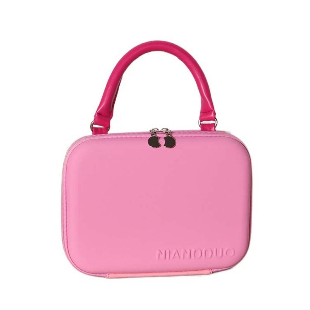 Dopamine Color Handheld Makeup Bag Large Capacity Portable Cosmetic Case Cosmetician