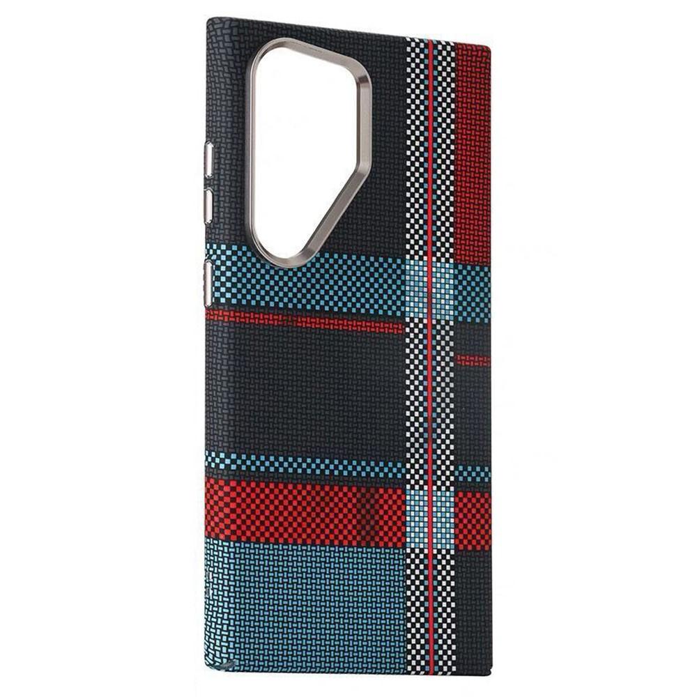Samsung Galaxy S23 Ultra Case, Carbon Fiber MagSafe, Blue/Red