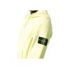STONE ISLAND Fw22 Однотонный пуловер с логотипом и карманом-кенгуру Мужской свитшот Лимонно-желтый 771564120-V0031