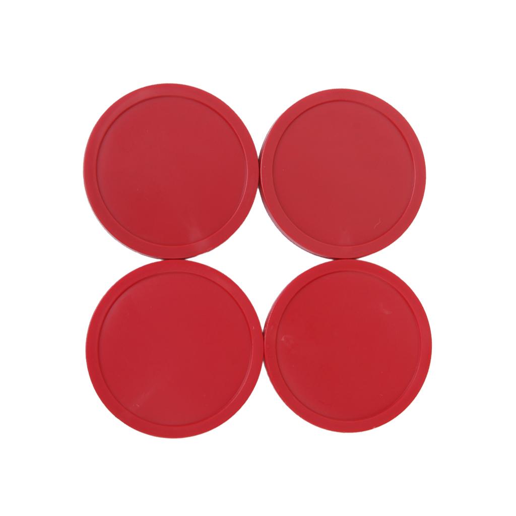 Red Replacement Pucks 3.22" for Game Tables, Equipment, Accessories (4 Pack) - suit Home Arcade