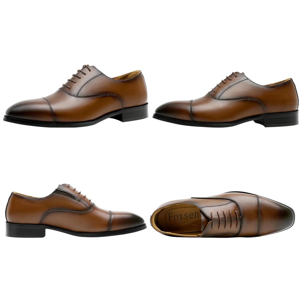 Business Leather Dress Straight Luxury Genuine Inner Premium [Fox Sense] Shoes, Shoes, Men's Shoes, Tip, Men's Shoes, Leather, Feather, Lightweight,