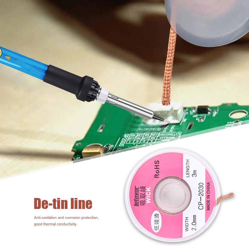 3-метровая оплетка для распайки, сварочная проволока для удаления припоя (2.0mm)
