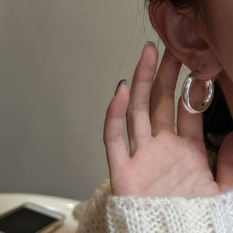 Xiaomi 925 Sterling Silver Earrings For Women Trendy Simple ROund Earring Jewelry Prevent Allergy Party Christmas Accessories
