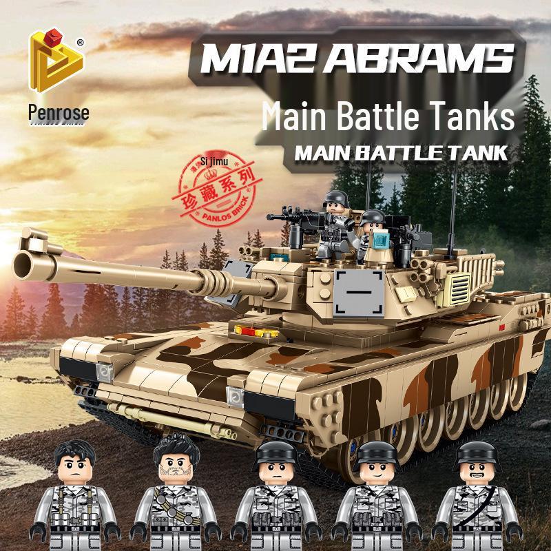 Cross-Compatible Lego WW2 Tiger T28 Heavy Battle Tank Fighter Building Blocks for Kids