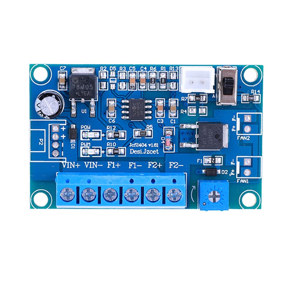 DC 12V 24V Вентилятор Регулятор Температуры 2/3/4 Кабельный ШИМ Термостат Регулятор Скорости