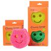 Cartoon Smiling Face Dishwashing Sponge Scrubber - Temperature-Sensitive Kitchen Cleaning Tool