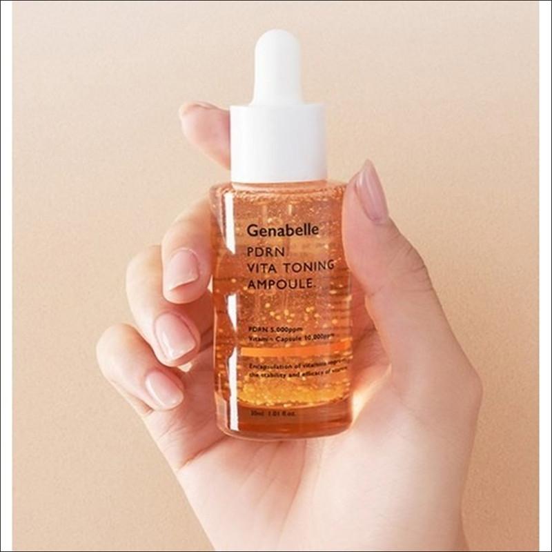 Genabelle Большая емкость PDRN Glowing Elasticity Vitamin Capsule Toning Salmon Ampoule, 70 мл, 1 шт.