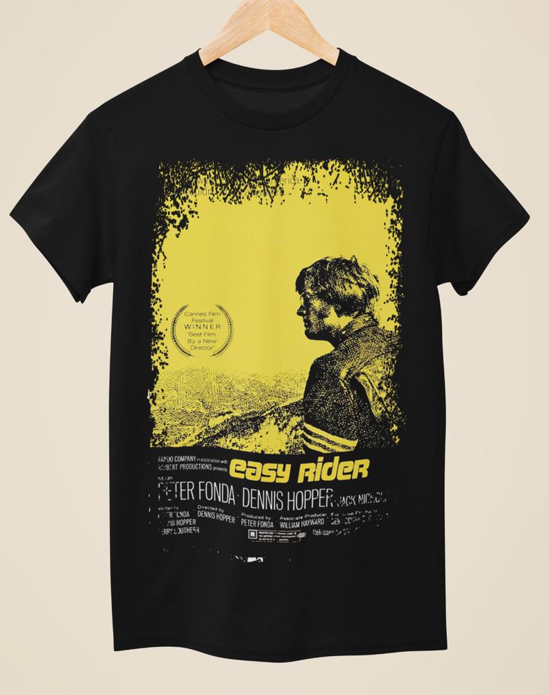 Easy RiderMovie Poster Inspired Unisex Black T-Shirt Unisex T-Shirt