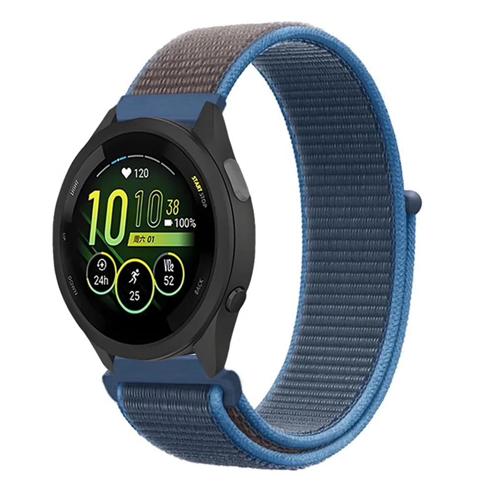 Плетеный нейлоновый ремешок-петля 20 мм 22 мм для Garmin Forerunner 165 55 965 265 255 955 Venu 3 Браслет Garmin Active/Vivoactive 5