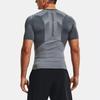 Under Armour HeatGear Vent Compression Short Sleeve Training Top Men Tops Gray 1362452-012