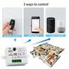 RF 433MHz Wireless Light Switch 220V 110V 10A Relay Controlle Mini Round Button Wall Panel Switch Remote Control For LED Lamp
