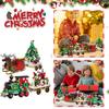Christmas Train Building Block Set, 806 Pieces, 4 Packs With 24 Changes, Surprise Christmas Building Toys, Christmas Train, Christmas Gift