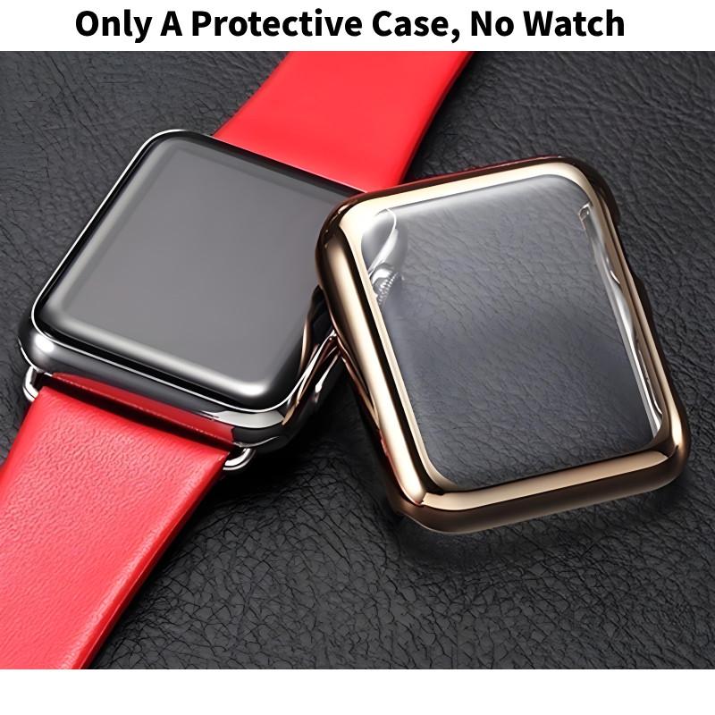 Защитный чехол для Apple Watch, жесткий чехол с гальваническим покрытием PC для моделей 38 мм и 42 мм