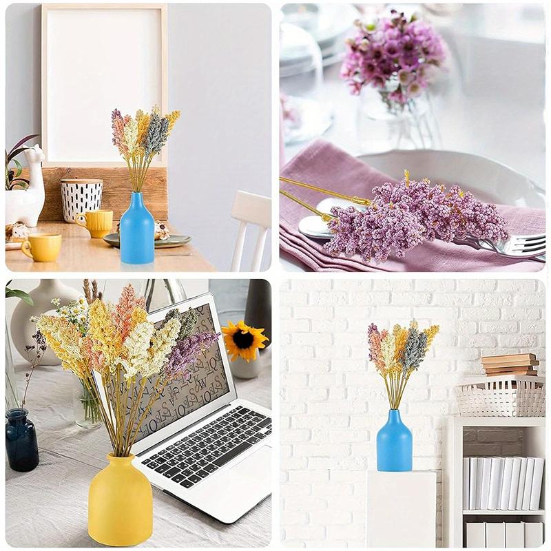 2 шт. Пучки Декоративные Колосья Зерновых Рустикальная Пена Реалистичные На ощупь Стебли Пшеницы Искусственный Домашний Декор Симуляция Искусственная Свадьба 32 см