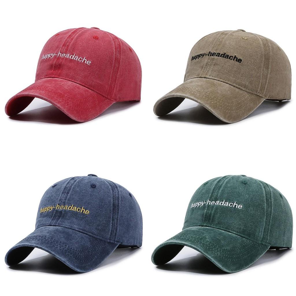 Letter Logo Baseball Hat Cotton Windproof Adjustable Cap For Everyday Outdoor Wear