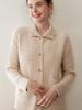 Women's Cashmere Lapel Sweater Coat - Thick, Knitted Base Layer for Autumn & Winter, Plus Sizes Available